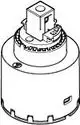 DORNBRACHT-Kartusche-schwarz-ERSATZTEILE-90150504500-D-35-x-52-mm-9015050450090 gallery number 1